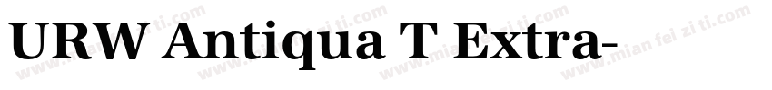 URW Antiqua T Extra字体转换